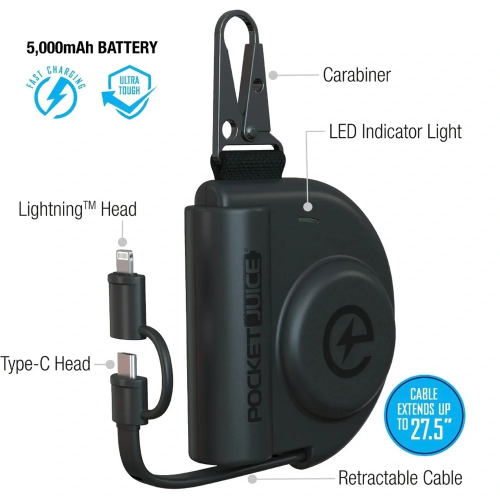 Extend Black Portable Charger
